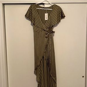Polka Dot Wrap Dress